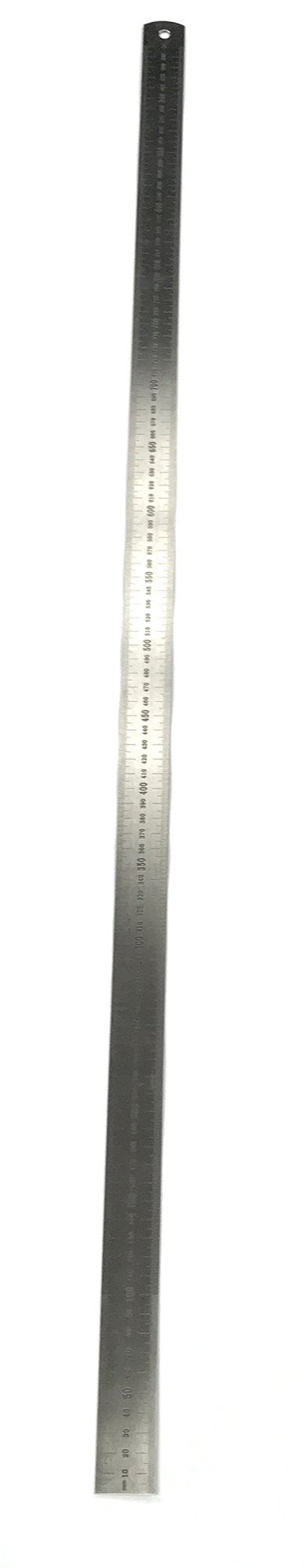 EISCO 1 Meter Stainless Steel Ruler with Stamped Centimeter and Millimeter Graduations