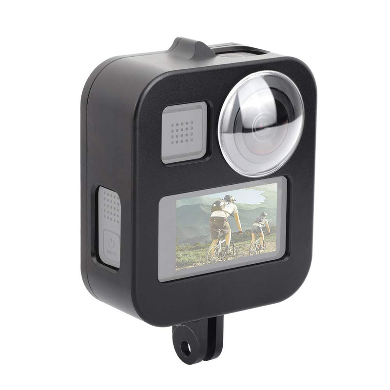 PULUZ Housing Shell Protective Cage for GoPro Max, CNC Aluminum Alloy Frame Case with Lens Protection & Mounting Accessories