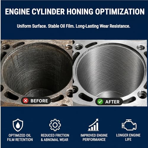 Cylinder Hone Ball Hone Tool - 2"/50.8mm 240 Grit, Self-Centering Flexible Honing Tool for Hydraulics Engine Brake Cylinder Deglazing Deburring Carbon Removal, Creates Cross-Hatch 2”（50.8mm）