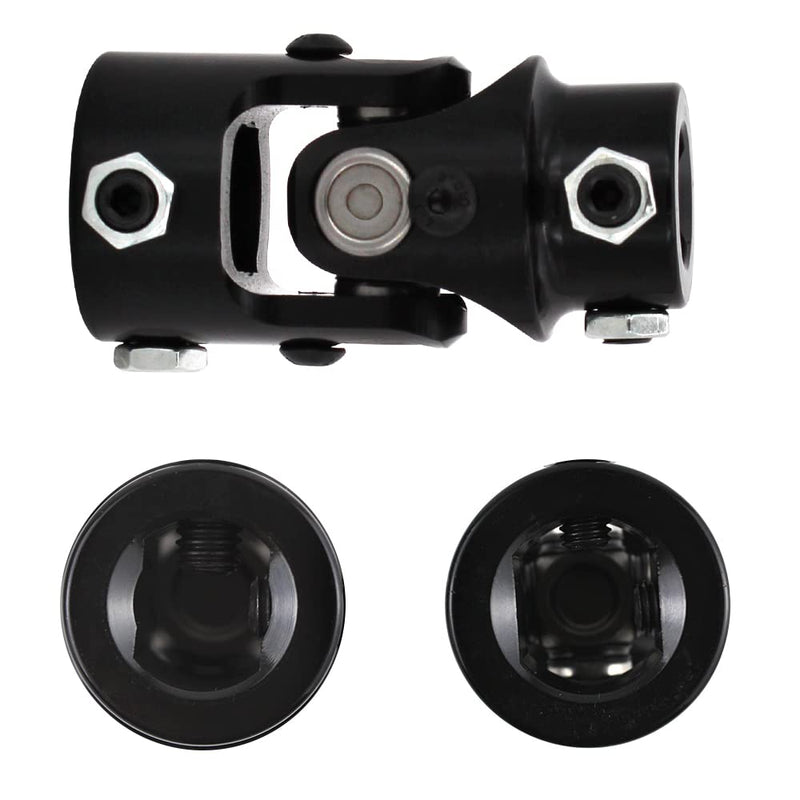 COOL STAR Single Steering Shaft Universal U Joint 3/4" DD x 1" DD 83mm (3-1/4") Working Angle 35°Degree Black