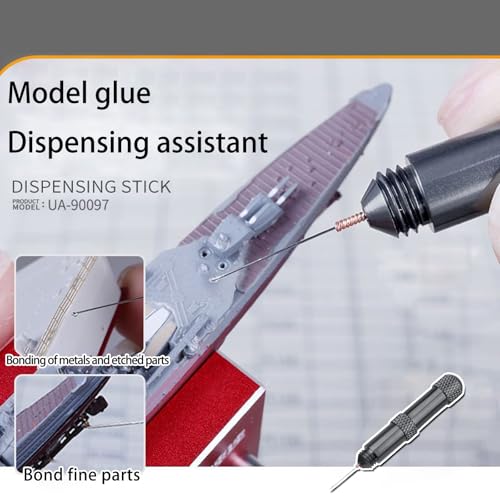 Precise Metal Model Dispensing Stick Metal Glues Dispenser Tool Needle Tip for Miniature Model Building and Crafting