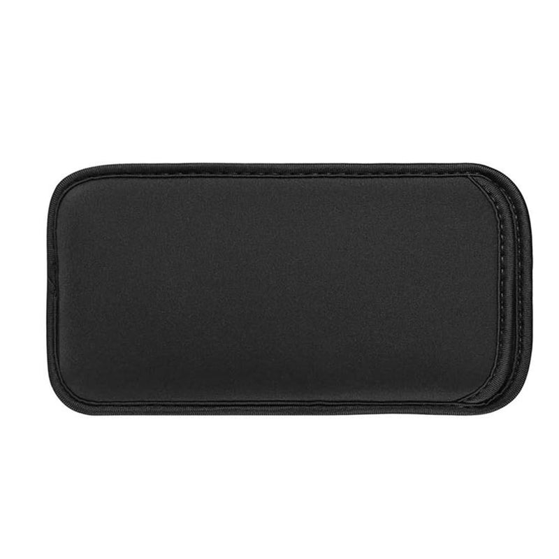 2 PCS Neoprene Cell Phone Sleeve, Shock-Absorbing Scratch-Proof Phone Pouch Bag, Protective Pouch for Mobile Phones, Portable Cell Sleeves for Outdoor Sports Travel Large Smartphone Black 2pcs