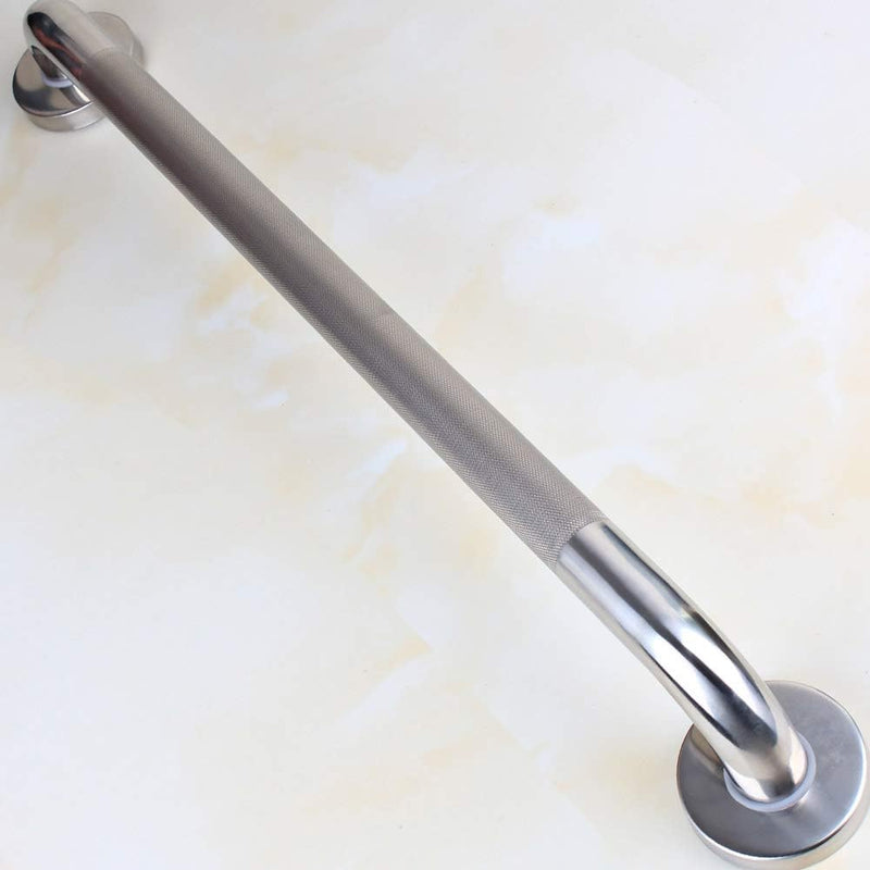 12-inch Knurled Bathroom Grab Bar, Shower Saftey Bar, Toilet Grab Bars for Seniors, Door Handle, Anti-Slip Design, Brushed Nickel finishes 12 Inch