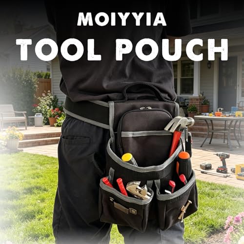 Tool Belt for Electrician Carpenter Construction - Heavy Duty