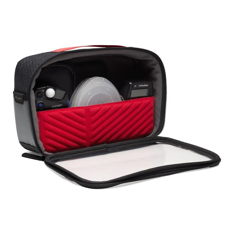 Manfrotto Pro Light Tech Organizer M Camera Accessories Pouch Medium for Batteries Chargers Cables (MB PL-to-M) Medium:External: 9.84 x 3.35 x 6.30" (25 x 8.… Black