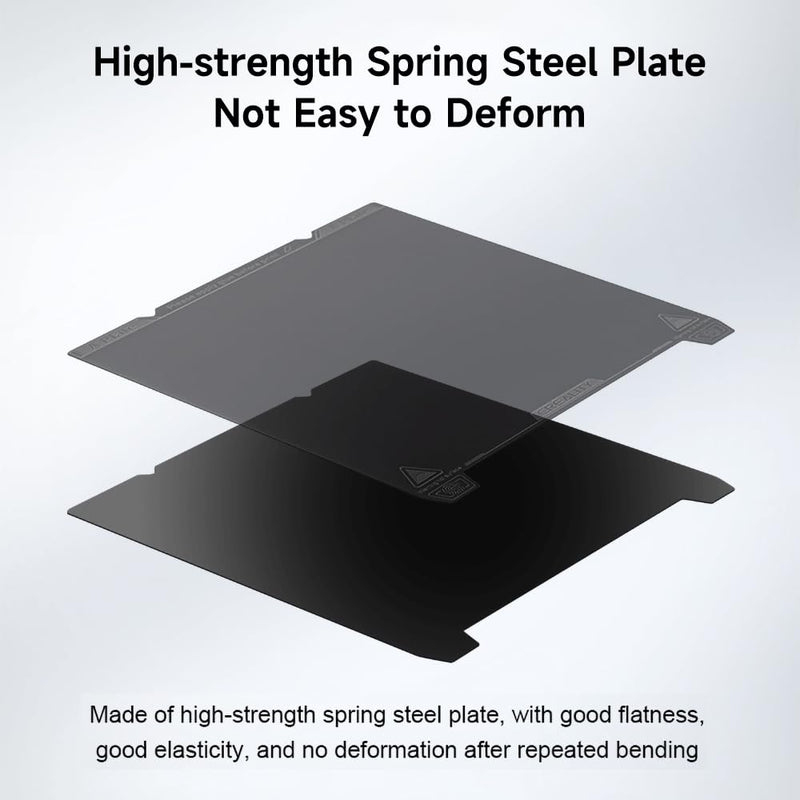 Creality Official K1 Max Build Plate PEI Sheet, 315x310mm Smooth Removable Flexible Spring Surface Excellent Heat Resistance Heated for Ender 3 S1 Plus/K1 Max/Ender 3 V3 Plus(Without Magnetic Base) 315*310mm K1 Max A