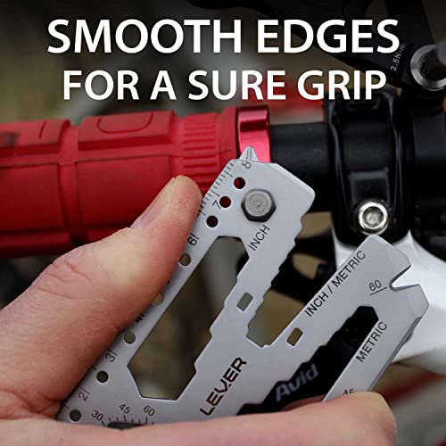 Lever Gear Toolcard Pro - 40 in 1 Credit Card Multitool. Slim, Minimalist Survival Card Wallet Tool Card. TSA Approved Multitool Card Pocket Tool. (Black, 2-Pack) Black