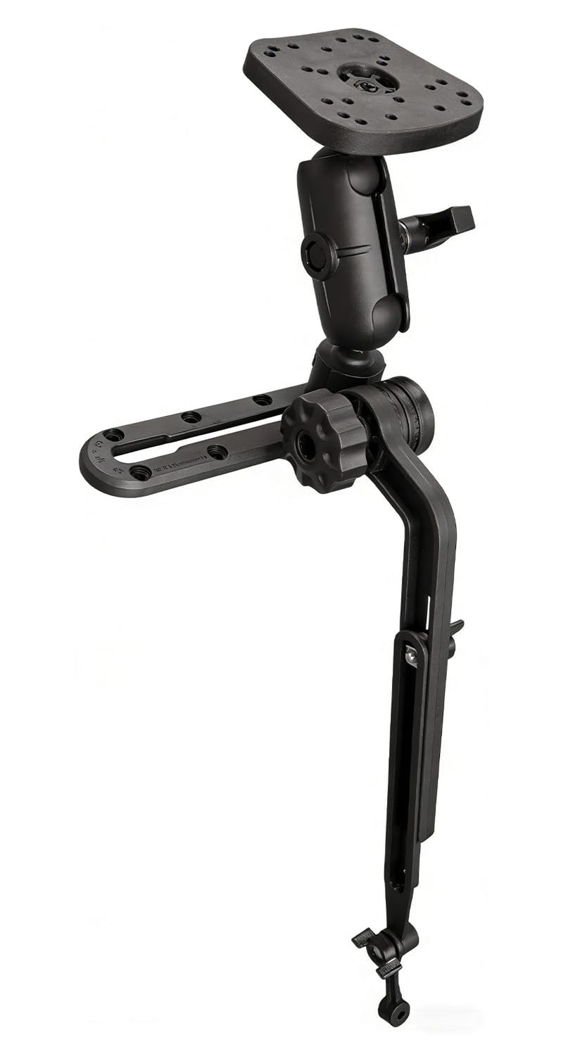 Strg Kayak Fish Finder Mount with Transducer Mounting Arm, Boat Marine Electronics Mount 1.5" Ball Fish Finder Mount Compatible with Scotty Garmin Lowrance Fish Finders