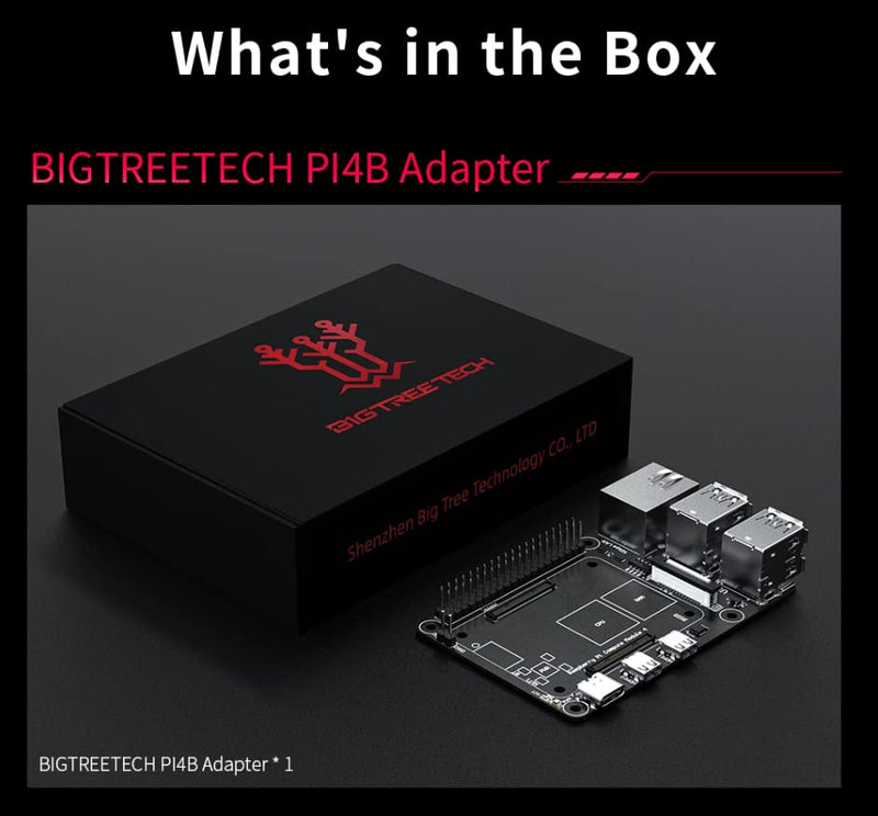 BIGTREETECH Pi4B Adapter V1.0 for Raspberry-Pi CM4, BTT CB1 V2.2/CB1 eMMC/CB2 Core Board Compatible SKR Mini E3 V3.0/SKR V1.4 Turbo/Octopus V1.1/Pro to Running Klipper for Voron/CoreXY/i3 3D Printer
