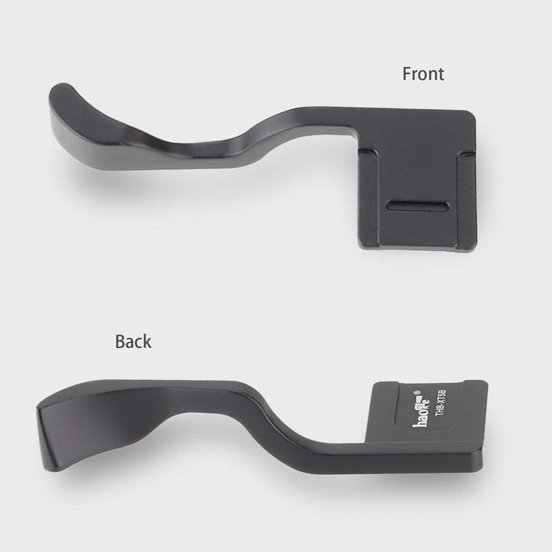 Haoge THB-XT5B Hand Grip Metal Hot Shoe Thumb Up Rest for Fujifilm Fuji X-T5 Camera Black