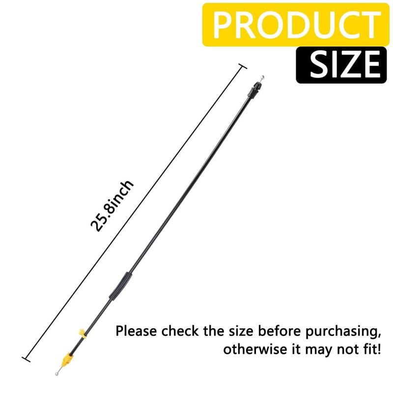 Door Latch Cable Compatible with 2007-2013 Silverado GMC Sierra, 25.8 in. Front Left or Right Door Lock Cable Connect with Inner Door Handle Yellow terminal