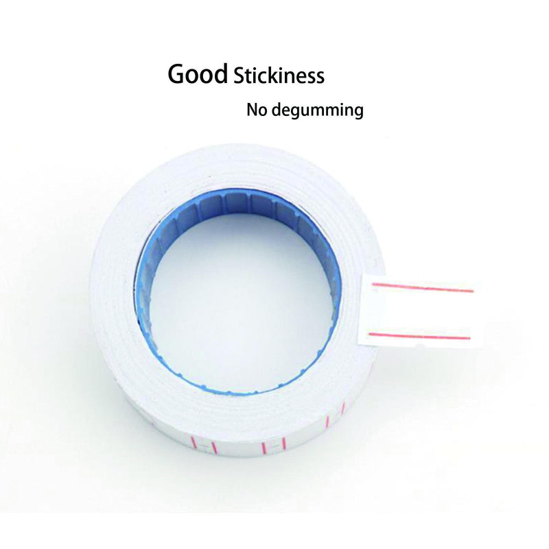1,5000PCS Price Gun Labels 30 Rolls Price Labels for MX-5500 Label Gun, White Price Stickers Plus Extra 3Pcs Price Gun Refill Ink Roll