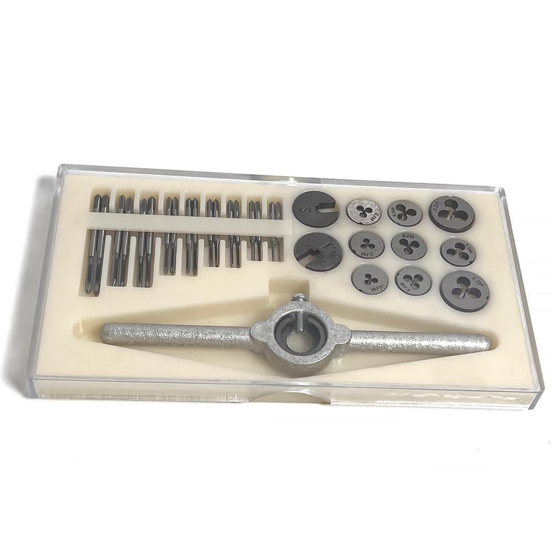 31pcs Micro Metric Tap and Die Set M1-M2.5, Replacement for QingYJ U7V-9PB-MX3394, Thread Repair Kit for Small Electronics/Watches/Models (OEM: FZ-TD331S)
