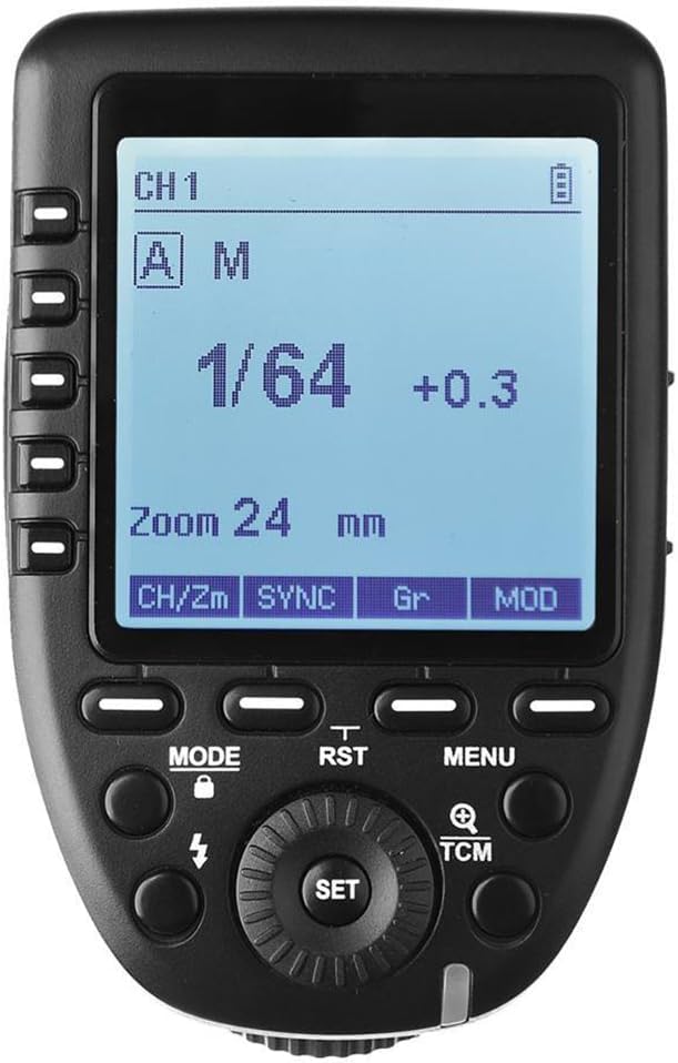Godox Xpro-F for Fuji Fujifilm TTL Wireless Flash Trigger, 1/8000s HSS, TTL-Convert-Manual Function, Large Screen, 5 Dedicated Group Buttons, 11 Customizable Functions with Cleaning Cloth
