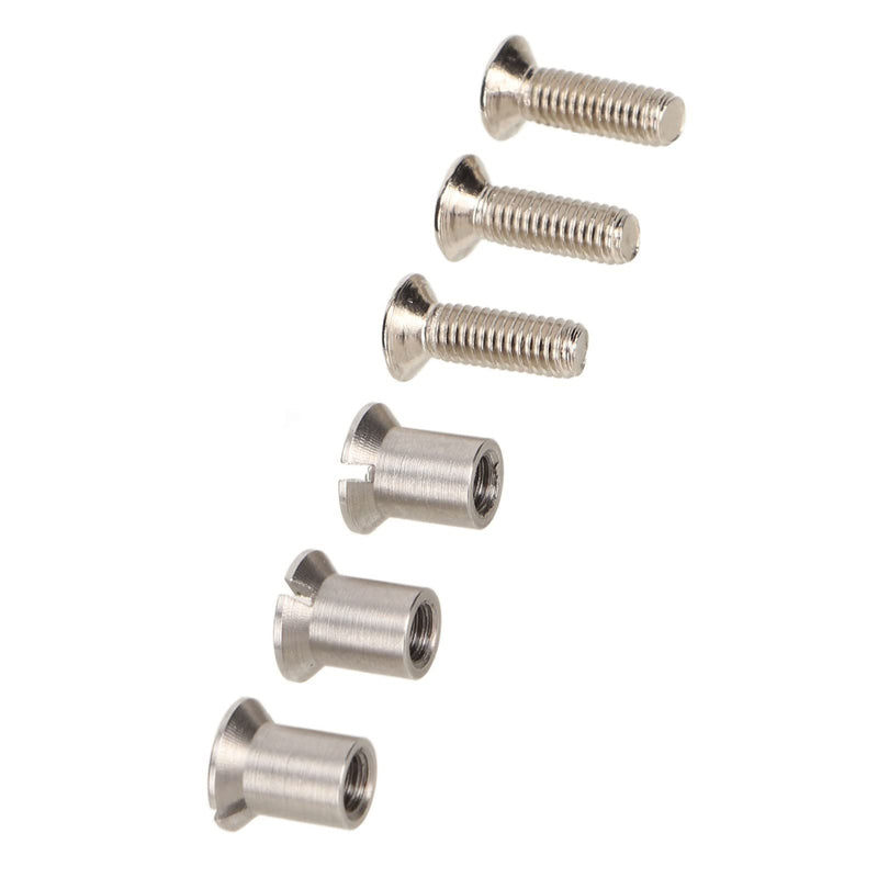Screw Set, Universal 10.5 x 1/4 NAB Hub Tape Reel Screw Set, 3Pcs NAB Hub Screw Set for RMGI Reels, 3 Screws and Sleeves for Reel to Reel Tape Recorders