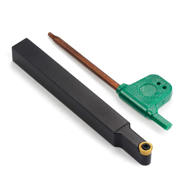 3/8" SRDCN06-6J OSCARBIDE Turning Tool Holder 3.5" Length | RCMT0602MO Carbide Insert | 13/32" Cutting Dia | for Turning & Profiling | Rigid Steel Shank | Smooth Finish & Long-Lasting