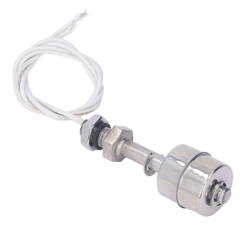 Kadimendium Liquid Level Float Switch ，10mm Stroke Stainless Steel Liquid Water Oil Level Switch Sensor 0‑220V 65mm L Water Level Float Sensor
