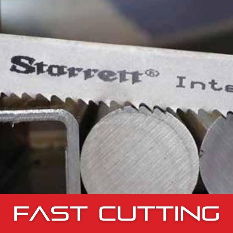 Starrett Intenss PRO Bi-Metal Band Saw Blade with M42 HSS Cutting Edge - Ideal for Intensive Production Cutting in Ferrous/Non-Ferrous Metals - 7 Ft. 9", 3/4 x .035 x 6-10/P - 99206-07-09 93" L x 3/4" W