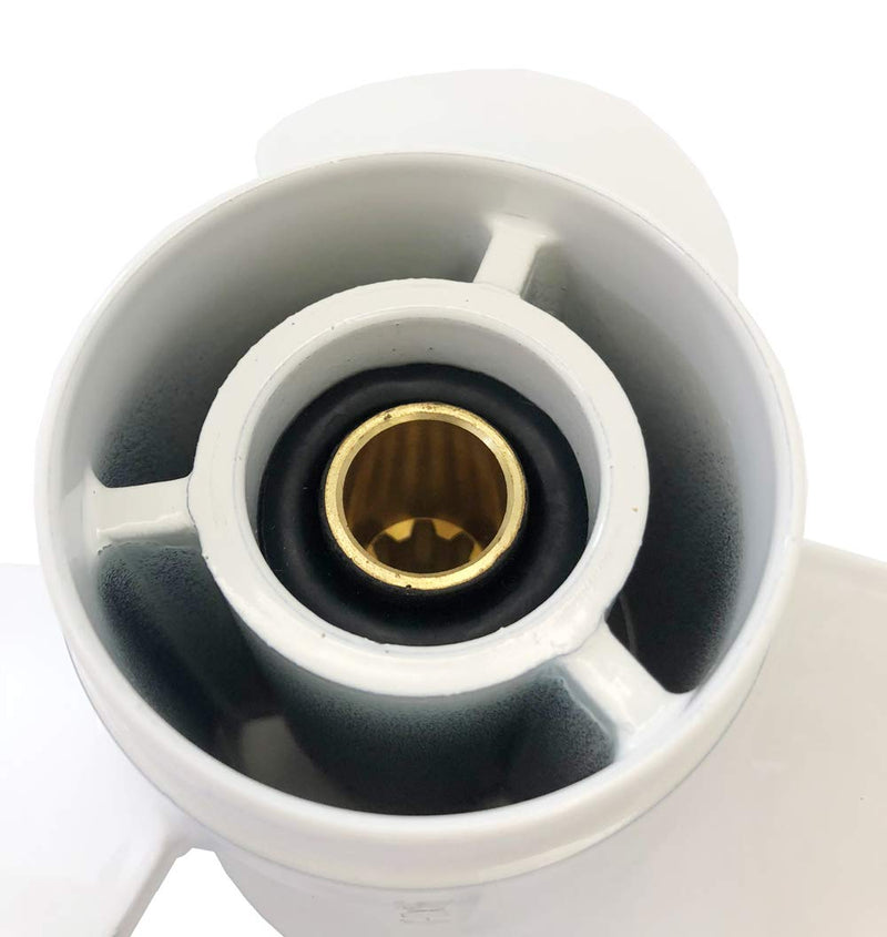 Yamaha Propeller for Outboard Motor 9.9HP 15HP 20HP/ Boat Outboard Propeller 9 1/4x9-J for Yamaha Engine 8 Tooth 63V-45945-00-EL 9.25x9