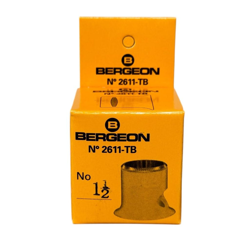  [AUSTRALIA] - Bergeon 2611-TB-1.5 loupe, White, biconvex, Ventilation Port, Magnification x6.7