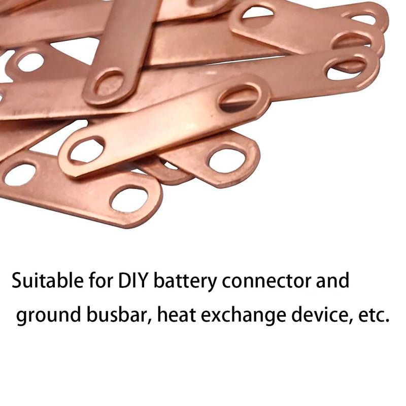 4PCS C110 Copper Flat Bar,1/8" Thickness x 0.6" Width x 15.7" Length Copper Flat Bar Stock, 3mm x 15mm x 400mm Suitable for DIY Battery Connection, etc. Width :15mm Thickness :3mm