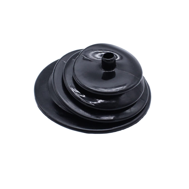 1 pc Black Shifter Boot Small Round Boot-5 1/2" Diameter Includes Trim Ring and mounting Screws