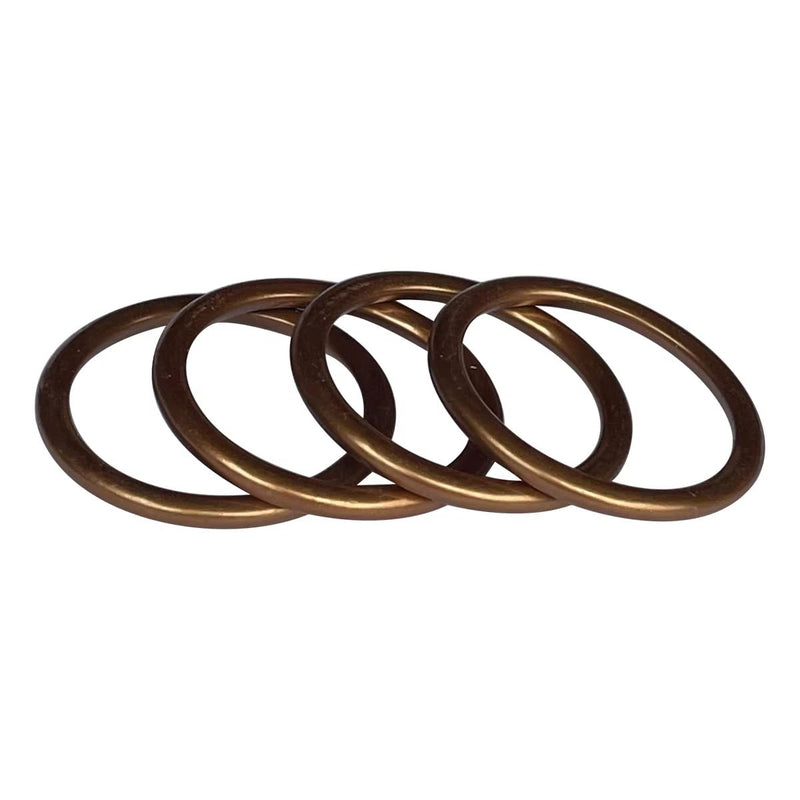 Motorcycle Exhaust pipe Gasket 4 pieces Compatible with CB250 CRF150/230 GL1500/1800 CMX250C RVF750 VFR750/800 NRX/VTX1800 XR200/400/600/650 BN125 EL250 Ninja250/600R ZL600 ZR550 ZR-7 ZR750(31.5*40*4) 31.5*40*4