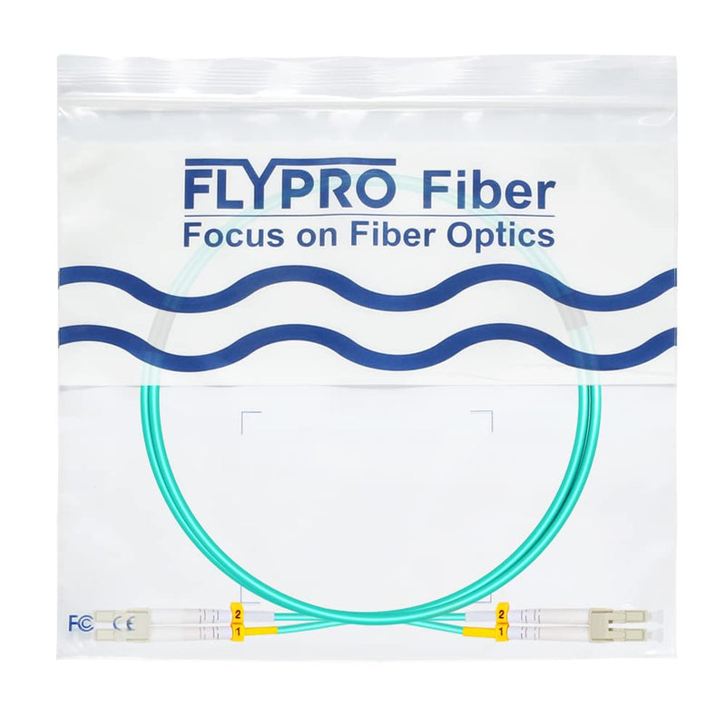 OM4 Fiber Patch Cable - LC to LC Multimode, 1M/3ft, 40/100GB, 10-Pack 1m (3ft)