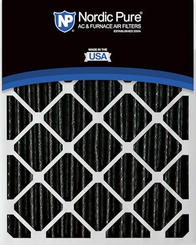 Nordic Pure 18x24x2 Pleated MERV 8 Plus Carbon Air Filters 3 Pack MERV 8 + Carbon