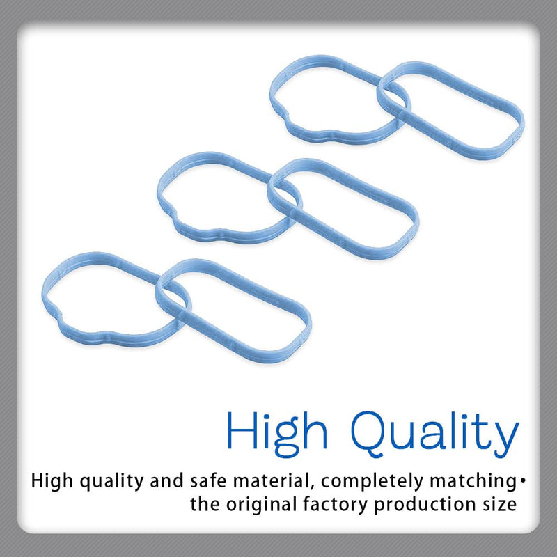 Intake Manifold Gaskets Lower & Upper Gasket Plenum Set, Intake Manifold Rubber Sealing Gasket Compatible with Dodge Chrysler Jeep, Replaces # 5184562AC 5184331AC