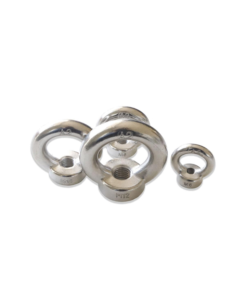 M12-1.75 Eye Nuts - IMScrews 304 Stainless Steel Eye Nuts - Resilient Hardware for Home Repairs and Professional Projects Pack of 4 M12-1.75