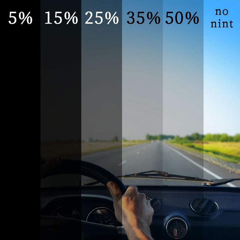 25% 20 in x 10 Ft DIY Professional Adhesive Window Tint Film Uncut Roll Car Wrap Film Automotive DIY Decals 25 Color