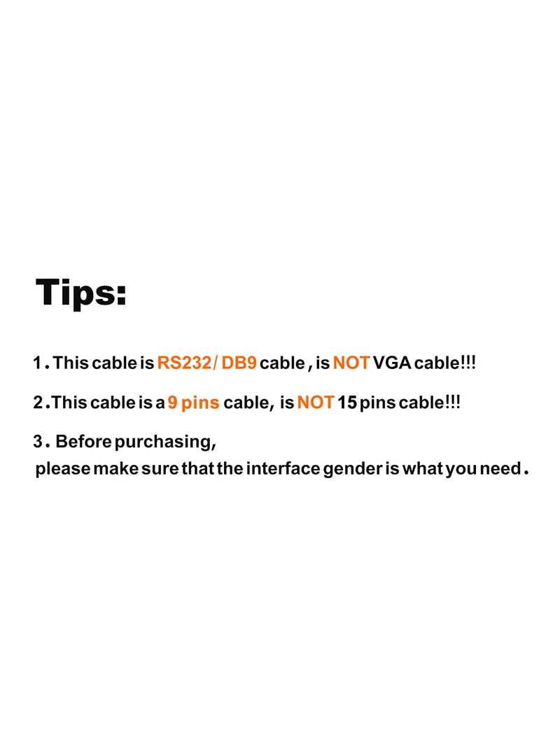 CableCreation USB to RS232 Serial Adapter (FTDI Chip), 3.3 Feet USB to DB9 Female Converter Cable for Windows 11, 10, 8.1, 8, 7, Vista, XP, 2000, Linux and Mac OS X, macOS, 1 Meter/Black 3.3FT / 1M FTDI Chipset