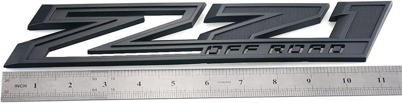 2pack 2019-2025 OEM Z71 Off Road Emblems Side Decals Badges Compatible with fits Silverado Offroad Parts 84632695 (All Black) All Black