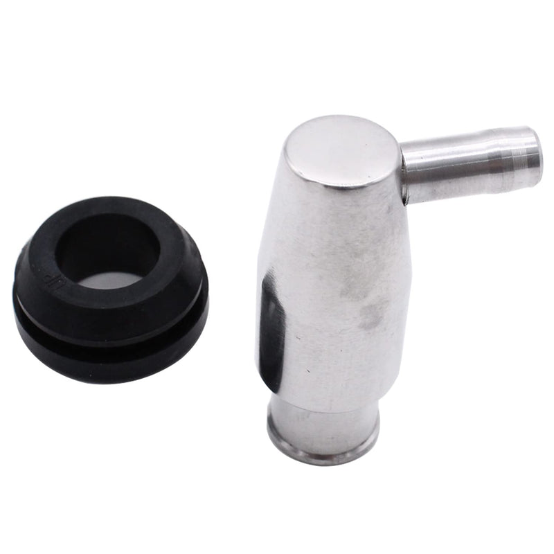Polished Mini Billet Aluminum PCV 3/4" Valve And Grommet Fits 1.25" ID Holes