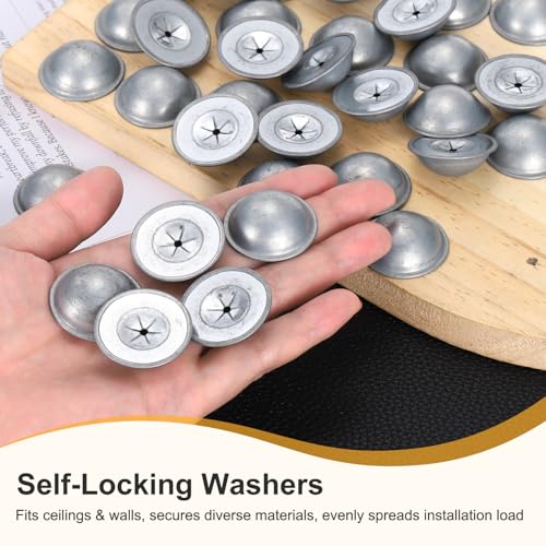 PATIKIL Self Locking Washers 1.2 Inch for Perforated Insulation Pins,100Pcs 100