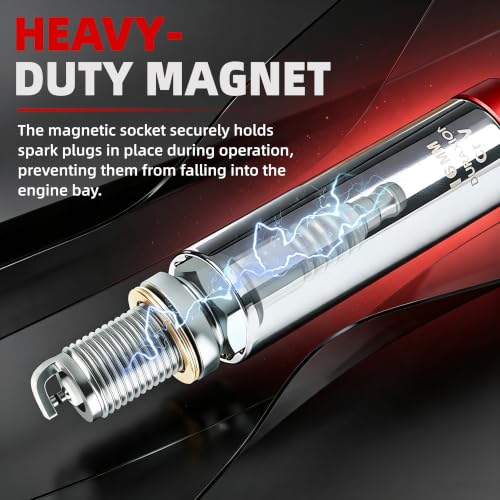 16PCS 3/8" Drive Torque Wrench with Magnetic Spark Plug Socket Set