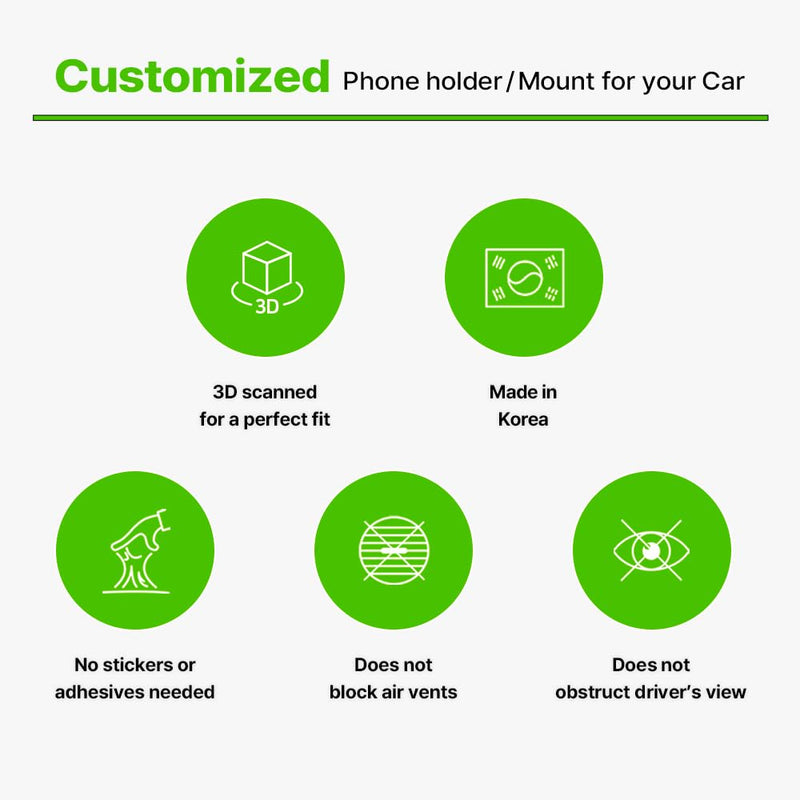 FICS Side Screen Phone Holder for KIA EV9 – Custom-Fit Left & Right Mount for Seamless Display Integration, Interior Accessories for Navigation Use, Stable Driving View