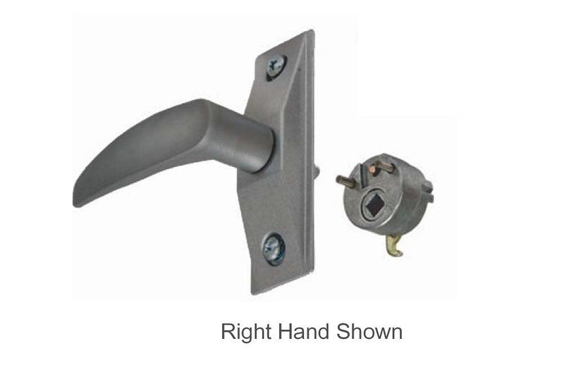 Pacific Doorware Adams Rite Style Deadlatch Lever Handle for Storefront Door Lock (Right Hand) Aluminum Silver Right Hand