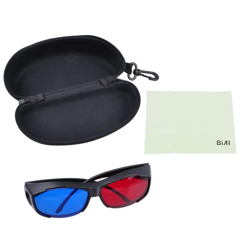 BIAL Red-blue 3D Glasses/Cyan Anaglyph Simple style 3D Glasses 3D movie game-Extra Upgrade Style