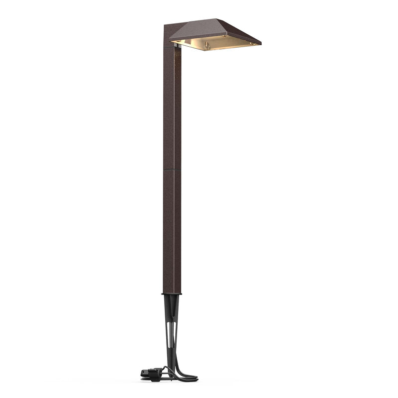 GOODSMANN Low Voltage Landscape Path Lights 0.6W LED Sidewalk Landscape Lighting 22 Lumen Outdoor Electric Walkway & Pathway Lights Wired Bronze Finish 3100K Warm White with Cable Connectors Bronze 1PK