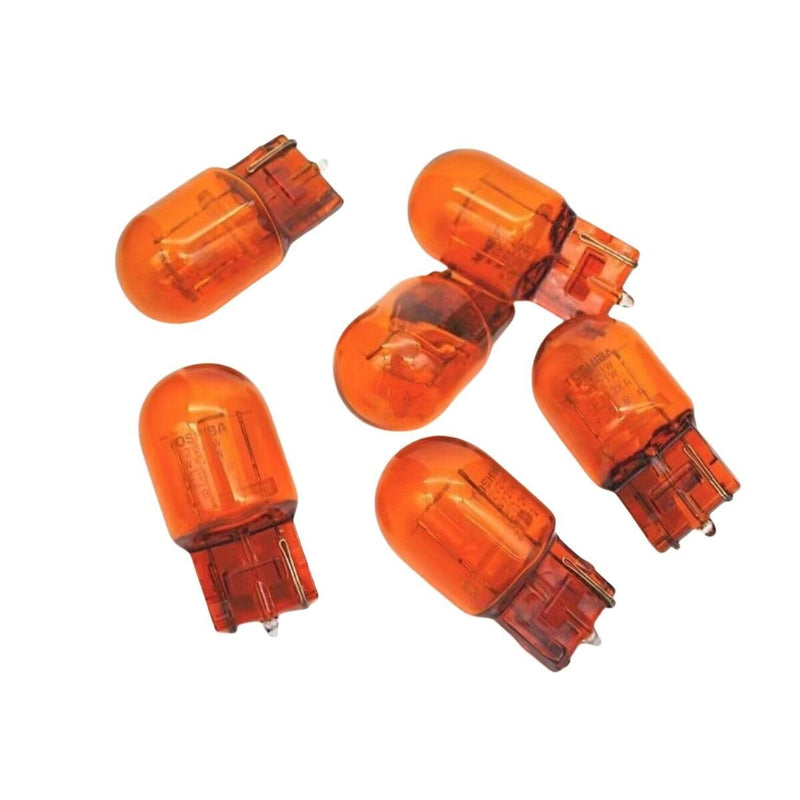 Pair (2) T20 7440 WY21W Turn Signal Light Bulb (12V 21W) fit for 06 Accord CRV RAV4 REIZ Camry Corolla, 2000 lexus es300/es330, 2010 Subaru, BMW E46 Amber Bulbs