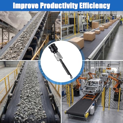 Zonon Power Hole Punch Lacing Tool for Heavy Duty Belt Fastener 1/2 Inch Drive Impact Rated Lacing Tools, Alloy Steel Industrial Belt Fastener Precision Hole Puncher for Installation Repair