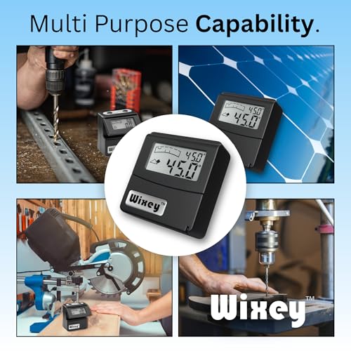 Wixey Digital Angle Gauge with Flip-Out Display & Magnetic Base