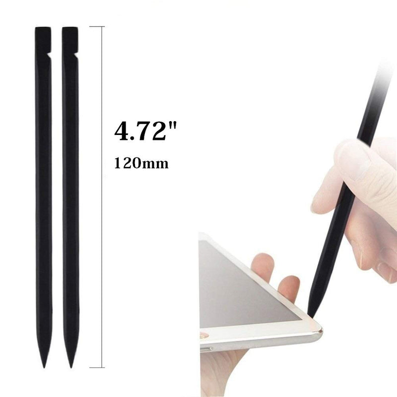 Fixinus 200 Pieces 4.72" Black Stick Non-Abrasive Nylon Plastic Spudger Security Pry Bar for iPhone iPad Mobile Phone Tablet Laptop LCD Screen Opening Repair Tool
