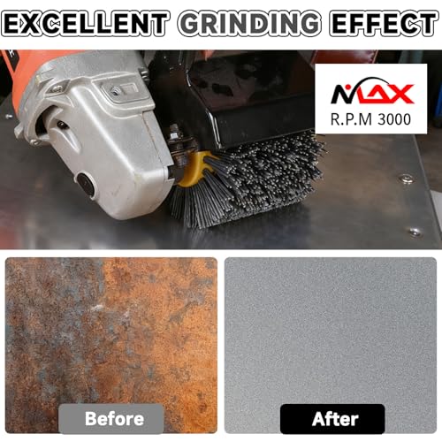4.7" x 4" Surface Conditioning Tool Drum, 60 Grit Nylon Abrasive Wheel