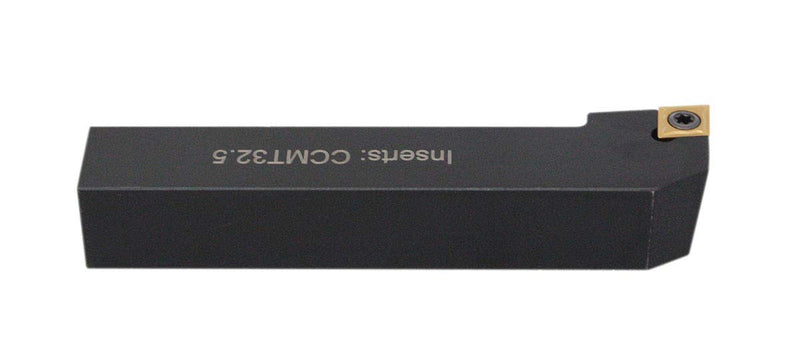 Accusize Indexable Right-Hand SCLC R-12-3B Toolholder, 3/4 x 4-1/2 in, | CCMT 32.5 Insert Compatible, 1 in F, M4 x 12 Screw, -5 Deg Edge Angle for 80 Deg Diamond Inserts, 2370-5010 3/4", Right Hand