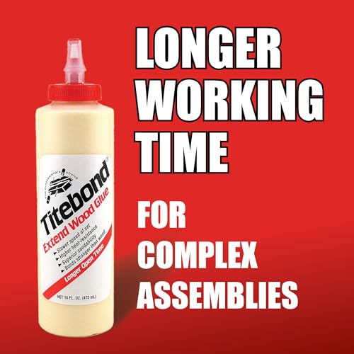 Titebond Extend Wood Glue 16 Oz. – Slow-Set Adhesive – 9104 16 fluid ounces Titebond I
