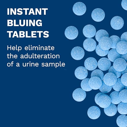 Instant Bluing Tablets – Toilet Tank Dye Tablets for Leak Detection & Sample Integrity – Fast Dissolving, Residue Free – 100 Count