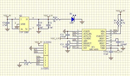 HiLetgo 3pcs GY-521 MPU-6050 MPU6050 3 Axis Accelerometer Gyroscope Module 6 DOF 6-axis Accelerometer Gyroscope Sensor Module 16 Bit AD Converter Data Output IIC I2C for Arduino
